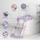 3-in-1 Toddler Potty Training Toilet Seat Purple